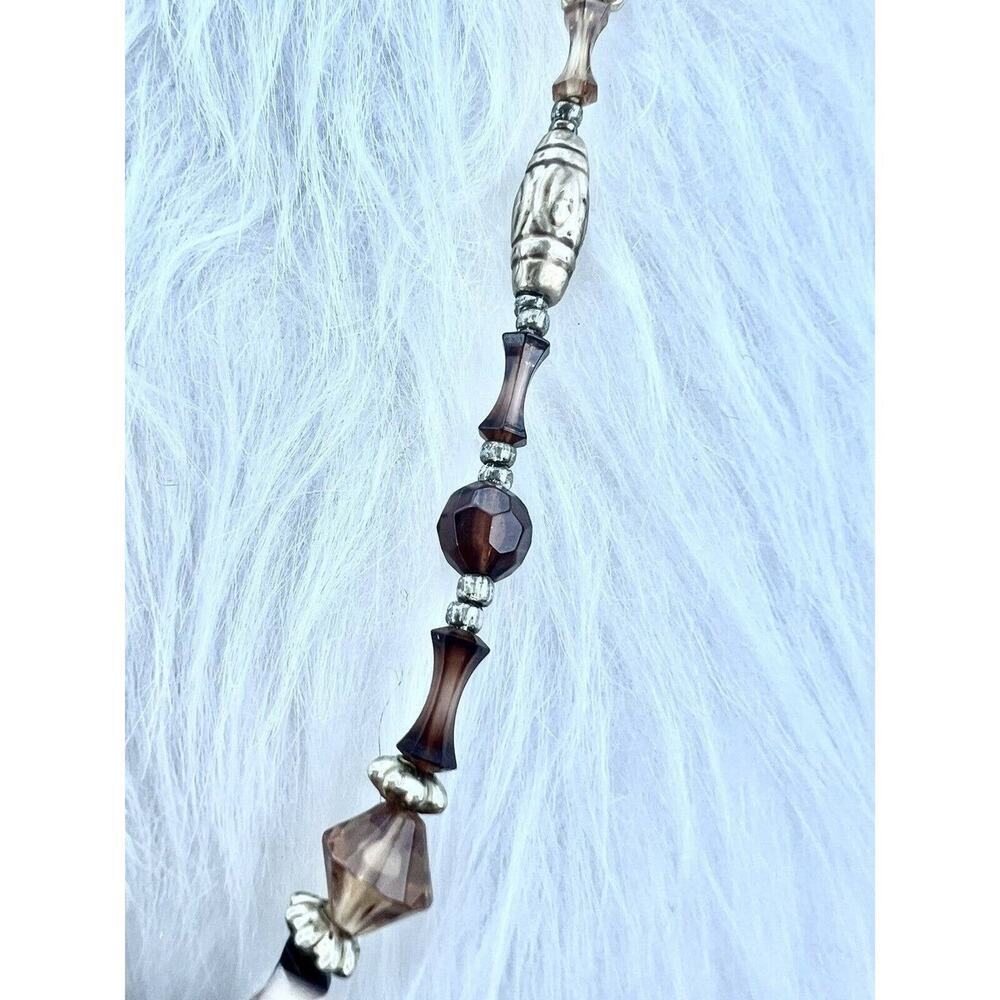 -NECKLACE vintage 1970'S brown bead - Picture 2 of 10